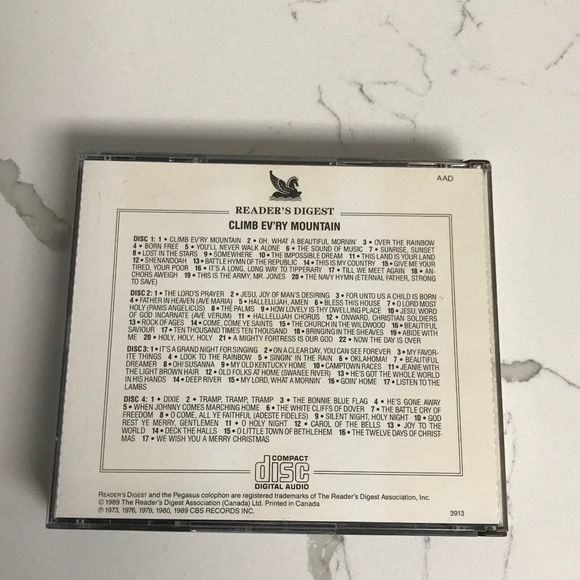 Climb Every Mountain Mormon Tabernacle Choir 4 hours of Music 4 Disc Set 1989 - Picture 2 of 5